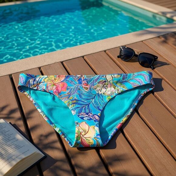 Johnny Was California Helena Hipster Printed Bikini Swim Bottom Multi XXL NEW - Picture 1 of 4